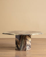 Postmodern Octagonal Marble Coffee Table, Italy, 1980s - Lone Fox