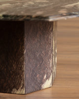 Postmodern Octagonal Marble Coffee Table, Italy, 1980s - Lone Fox