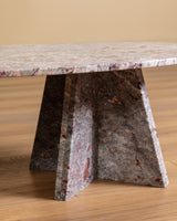 Postmodern Oval Marble Coffee Table, Italian, 1980's - Lone Fox