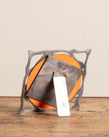 Postmodern Steel Cut Tabletop Mirror, Italy - Lone Fox