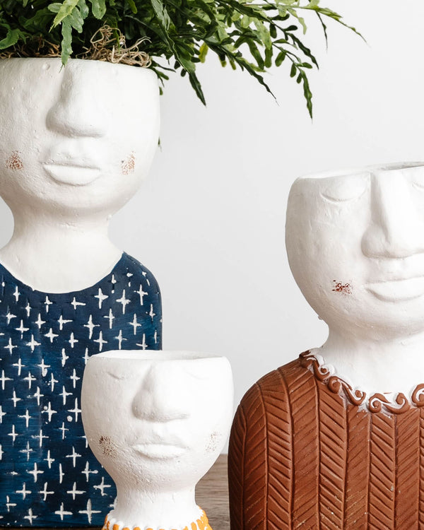 "Pot Head" Concrete Planters - Lone Fox