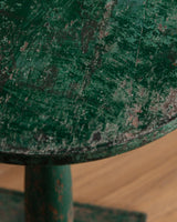 Primitive Green Painted Lamp Table, American, 19th Century - Lone Fox