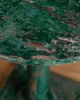 Primitive Green Painted Lamp Table, American, 19th Century - Lone Fox