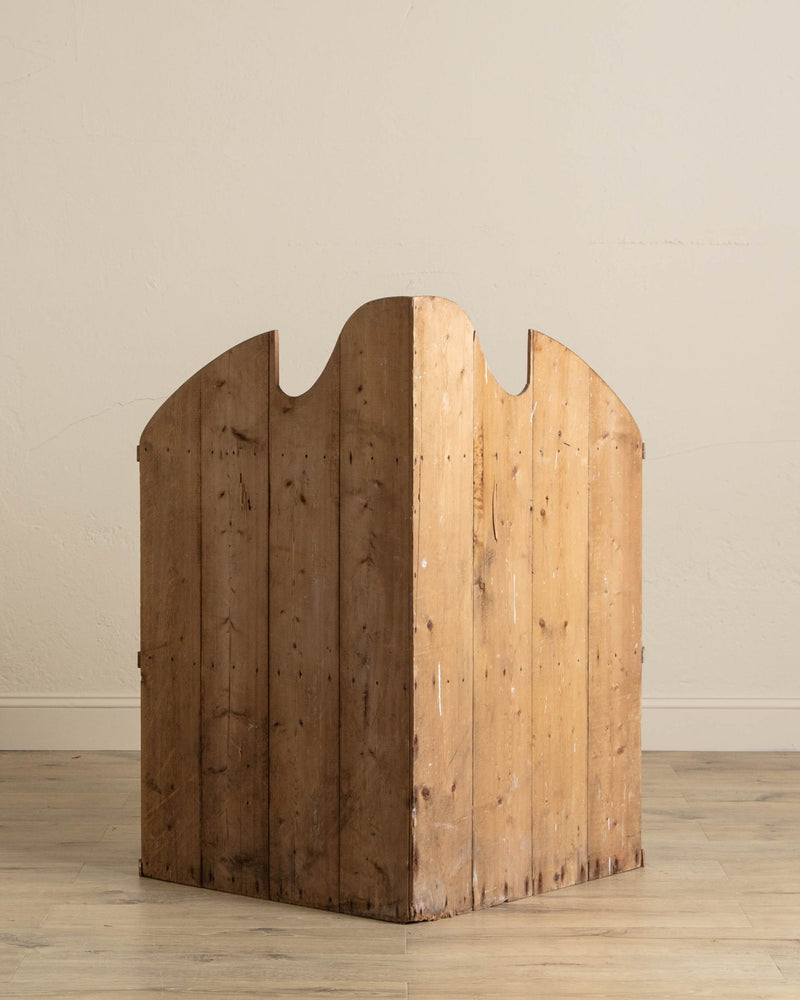 Primitive Pine Corner Cabinet - Lone Fox