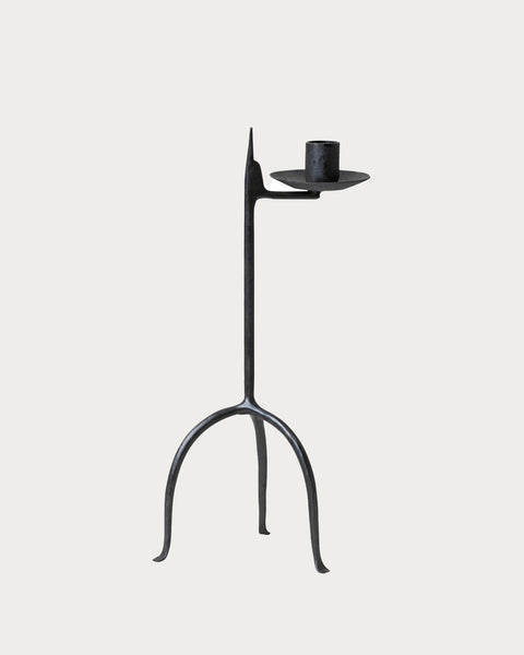 Primitive Single Taper Wrought Iron Candle Holder – Lone Fox