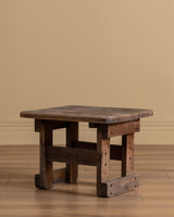 Primitive Solid Wood Side Table, 20th Century - Lone Fox