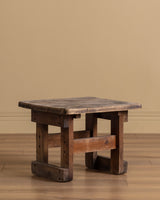 Primitive Solid Wood Side Table, 20th Century - Lone Fox
