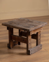 Primitive Solid Wood Side Table, 20th Century - Lone Fox