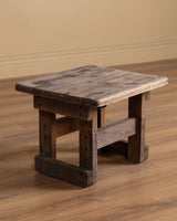 Primitive Solid Wood Side Table, 20th Century - Lone Fox