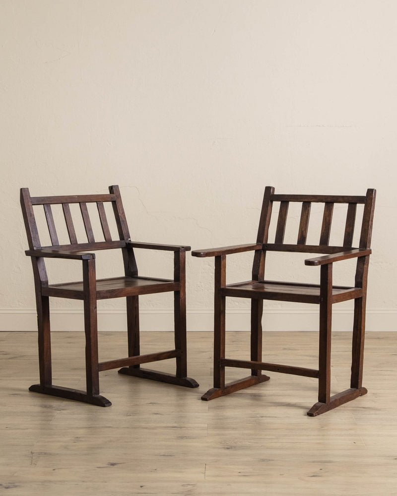 Primitive Wabi Sabi Side Chairs (2 Available) - Lone Fox