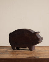 Primitive Wood Carved Piggy Bank, Early 20th Century (Copy) - Lone Fox