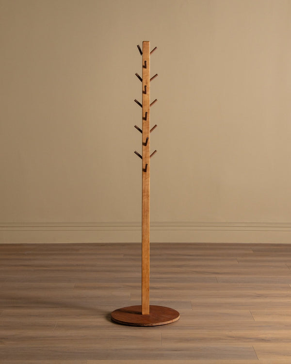 Primitive Wood Coat Tree - Lone Fox