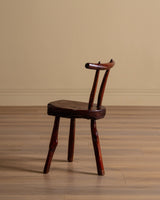 Primitive Wood Tripod Chair, France, 1950's - Lone Fox