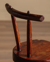 Primitive Wood Tripod Chair, France, 1950's - Lone Fox