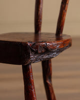 Primitive Wood Tripod Chair, France, 1950's - Lone Fox