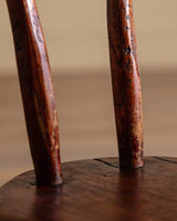 Primitive Wood Tripod Chair, France, 1950's - Lone Fox