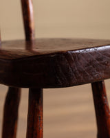 Primitive Wood Tripod Chair, France, 1950's - Lone Fox