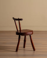 Primitive Wood Tripod Chair, France, 1950's - Lone Fox