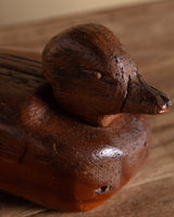 Primitive Wooden Duck Decoy, Early 20th Century - Lone Fox