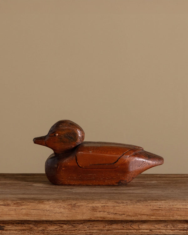 Primitive Wooden Duck Decoy, Early 20th Century - Lone Fox