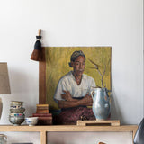 Provencial Blue Tall Jar - Lone Fox