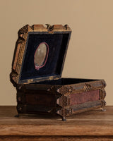 Pyramid Footed Tramp Art Jewelry Box, United States, 19th Century - Lone Fox