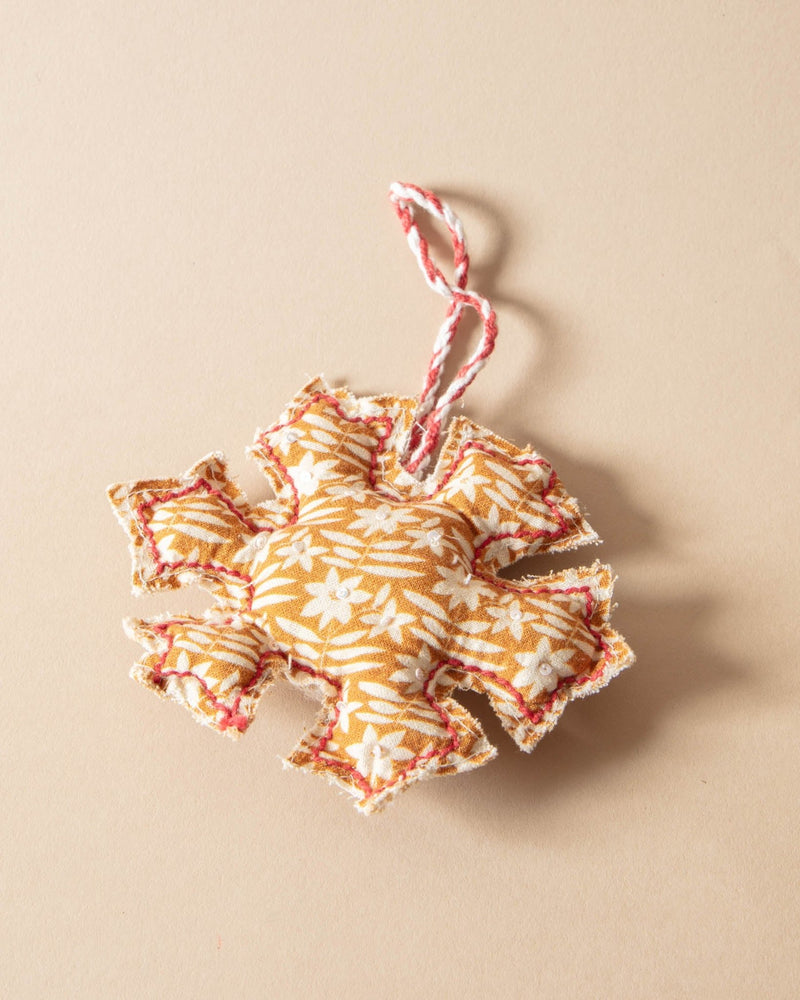 Quilted Cotton Holiday Shaped Ornaments - Lone Fox