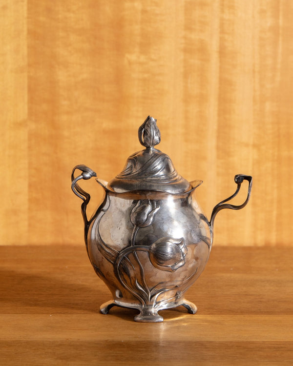 Rare Art Nouveau Bonbonnière Jar by WMH, Germany, 1910 - Lone Fox
