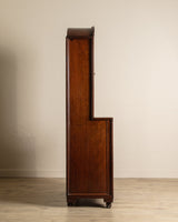 Rare Wood Inlaid Dome Top Doctors Cabinet, Circa 1840 - Lone Fox