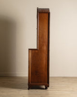 Rare Wood Inlaid Dome Top Doctors Cabinet, Circa 1840 - Lone Fox