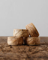 Rattan Napkin Rings (Set of 4) - Lone Fox