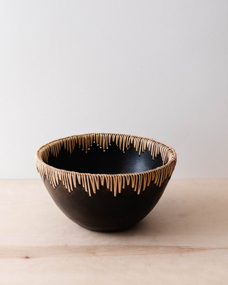 Rattan Stitched Terracotta Bowl - Lone Fox