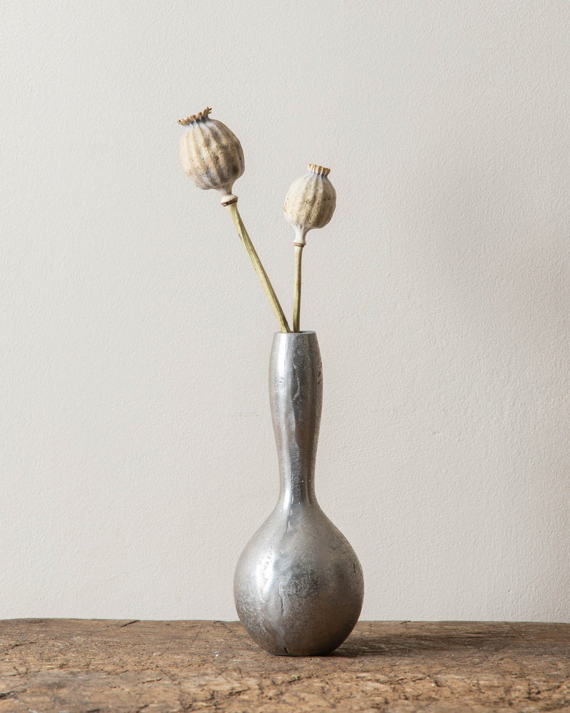 Raw Pewter Gourd Vase - Lone Fox