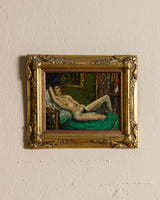 Reclining Nude Oil Painting by Philippe Granat, France, 1940's - Lone Fox