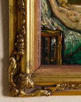 Reclining Nude Oil Painting by Philippe Granat, France, 1940's - Lone Fox