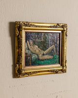 Reclining Nude Oil Painting by Philippe Granat, France, 1940's - Lone Fox