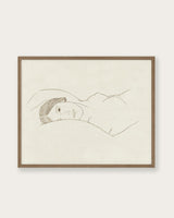 "Reclining Woman" Art Print - Lone Fox