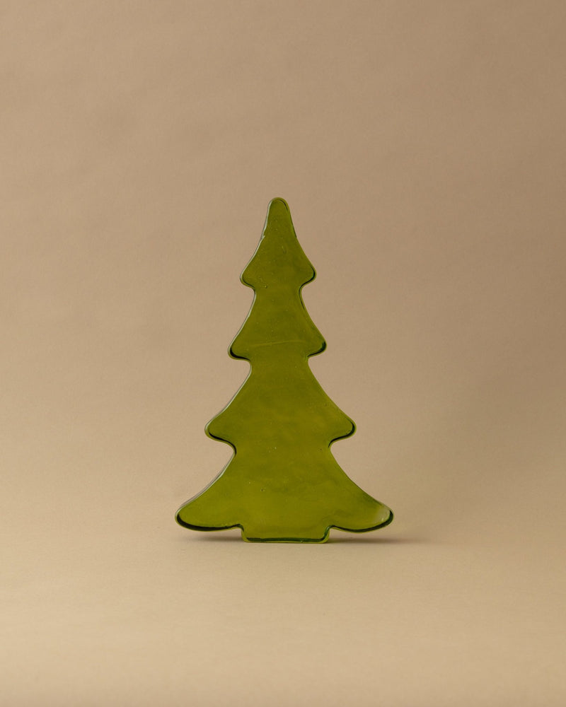 Recycled Hammered Green Glass Trees - Lone Fox
