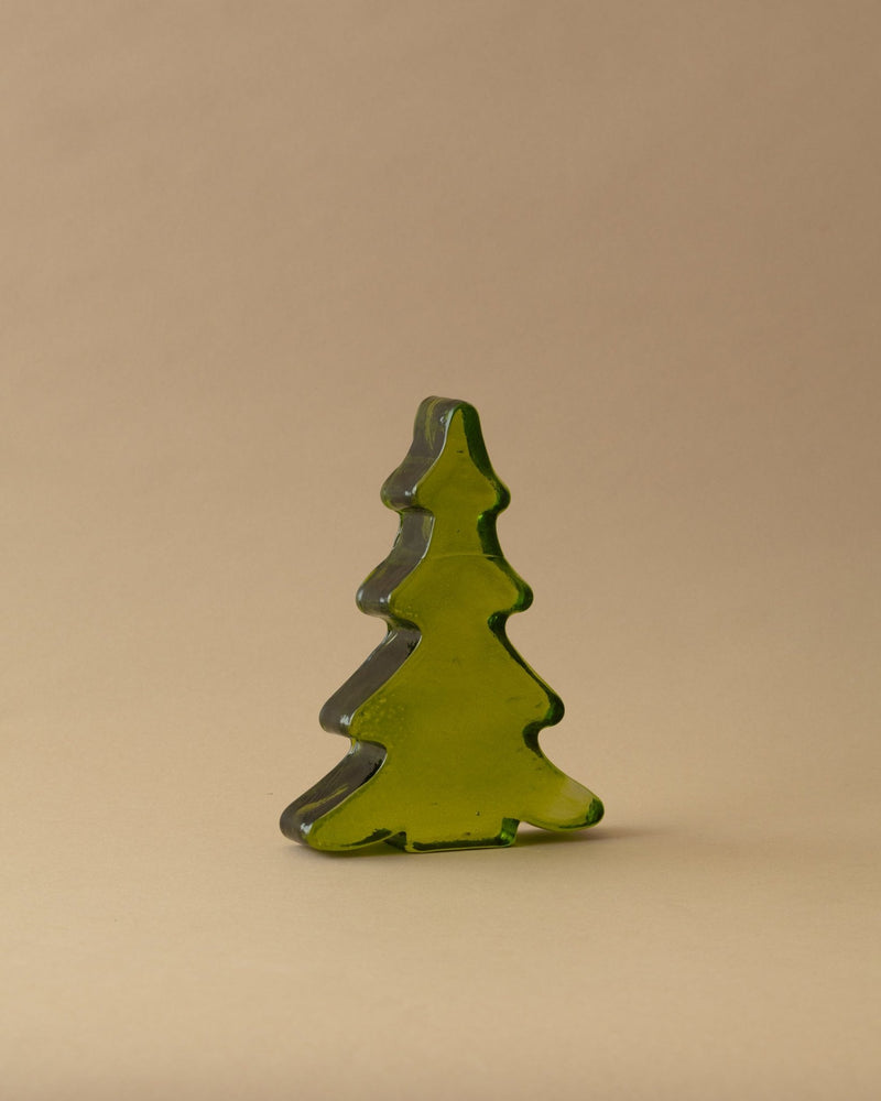 Recycled Hammered Green Glass Trees - Lone Fox