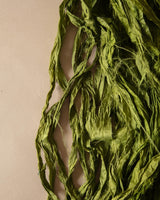 Recycled Torn Silk Ribbon - Lone Fox