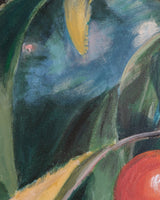 Red Fruit on the Branch Still Life, American, Late 20th Century - Lone Fox