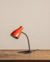 Red Lacquered Table Lamp Manner of Stilnovo, Italy, 1950's - Lone Fox