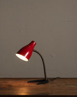 Red Lacquered Table Lamp Manner of Stilnovo, Italy, 1950's - Lone Fox