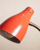 Red Lacquered Table Lamp Manner of Stilnovo, Italy, 1950's - Lone Fox