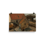 "Red Roof" Art Print - Lone Fox