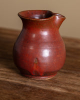 Red Studio Pottery Spouted Vase, American, 1960's - Lone Fox