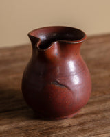 Red Studio Pottery Spouted Vase, American, 1960's - Lone Fox