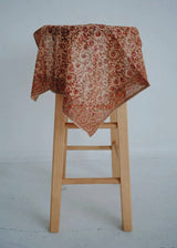 Red Vinyard Kalamkari Cotton Bandana - Lone Fox