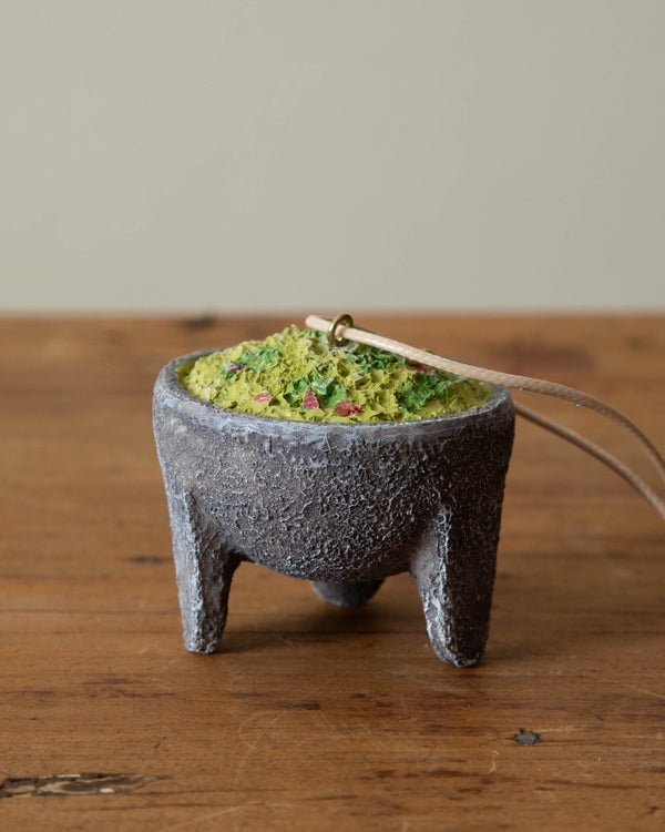 Resin Guacamole in Molcajete Ornament - Lone Fox