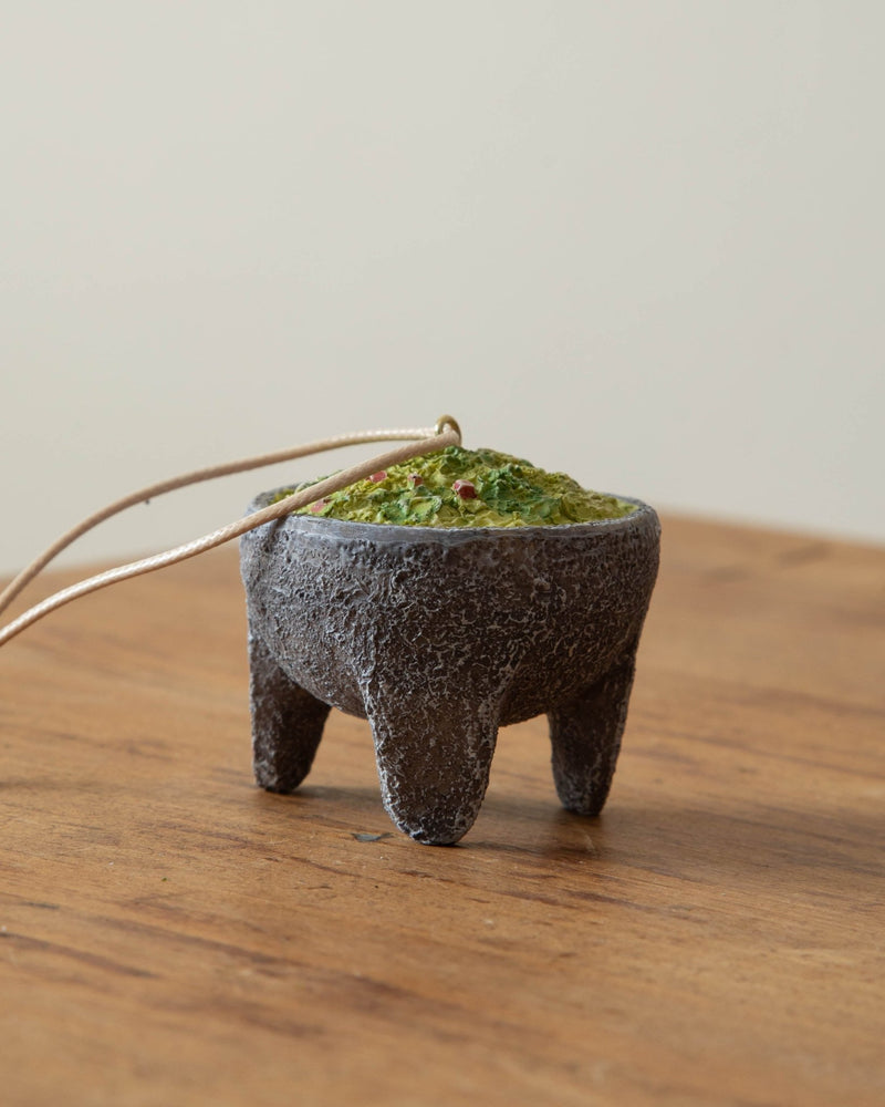 Resin Guacamole in Molcajete Ornament - Lone Fox